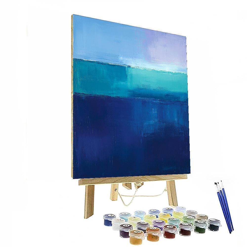 Mark Rothko Inspired Infinite Depths  Number Painting