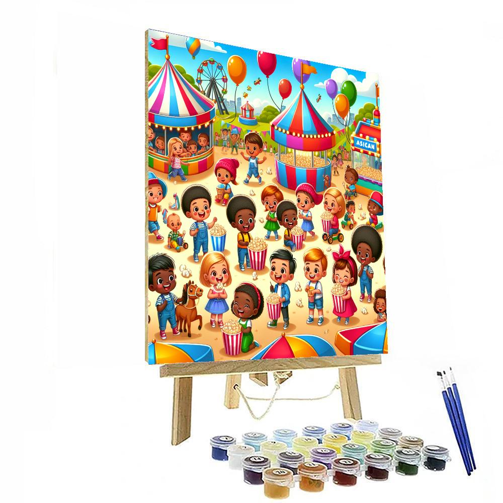 Exciting Carnival Adventure Number Painting