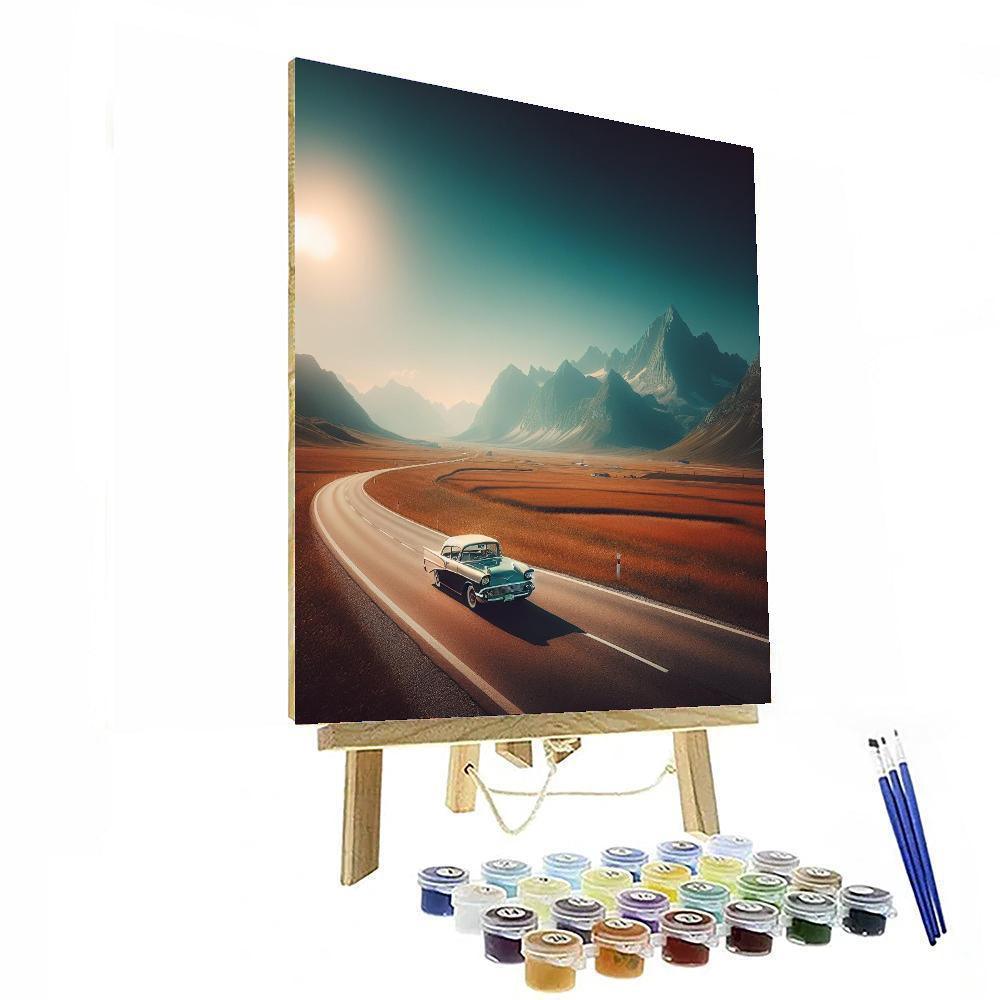 Classic American Road Trip Paint By Color