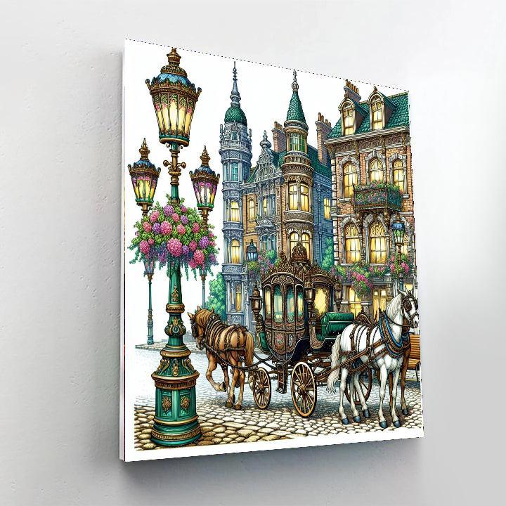 Historic Victorian Street Number Painting