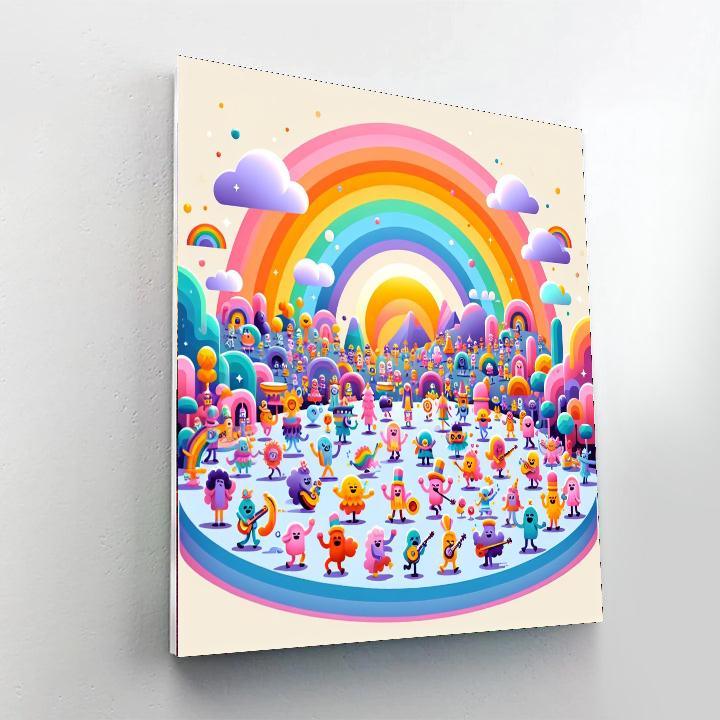 Rainbow Kingdom Celebration Paint By Number