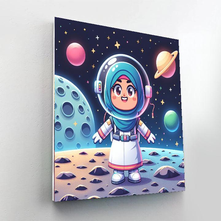 Adventure On The Moon Paint By Numbers Art