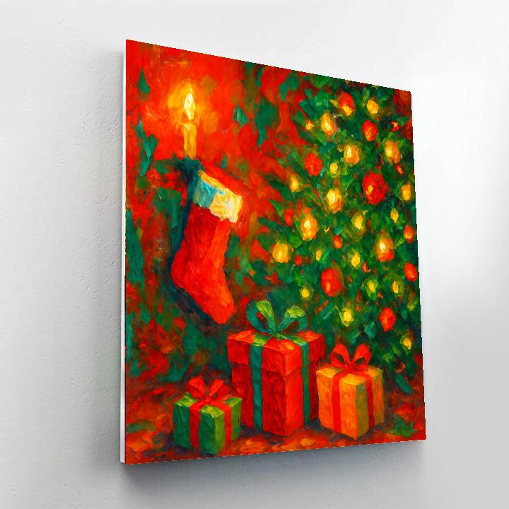 Yuletide Cheer Painting Number Kit