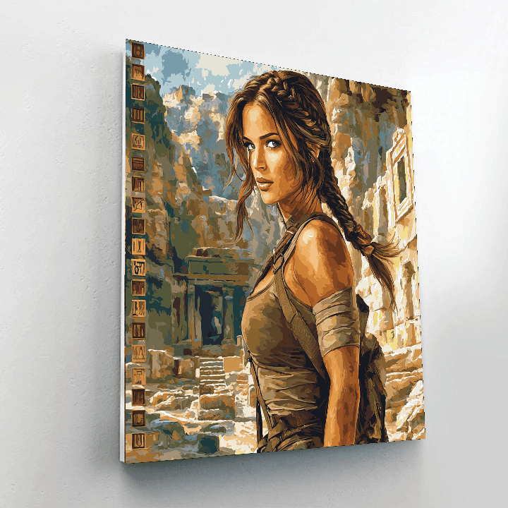 Angelina Jolie: The Adventurous Spirit Of Lara Croft Paint By Numbers