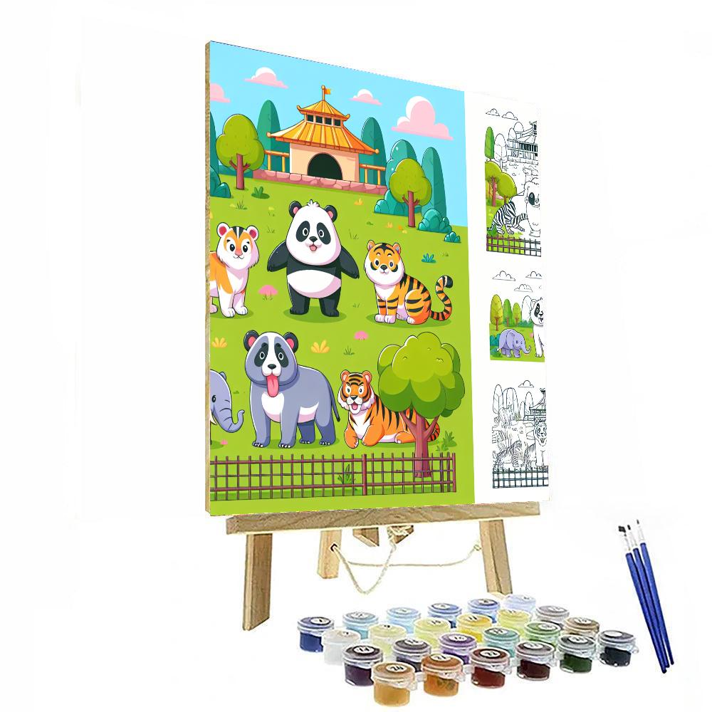 Zoo Keeper's Safari Paint By Numbers Kits