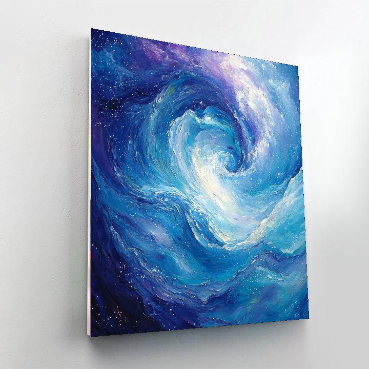 Michelangelo Inspired Galactic Currents  Paint By Number