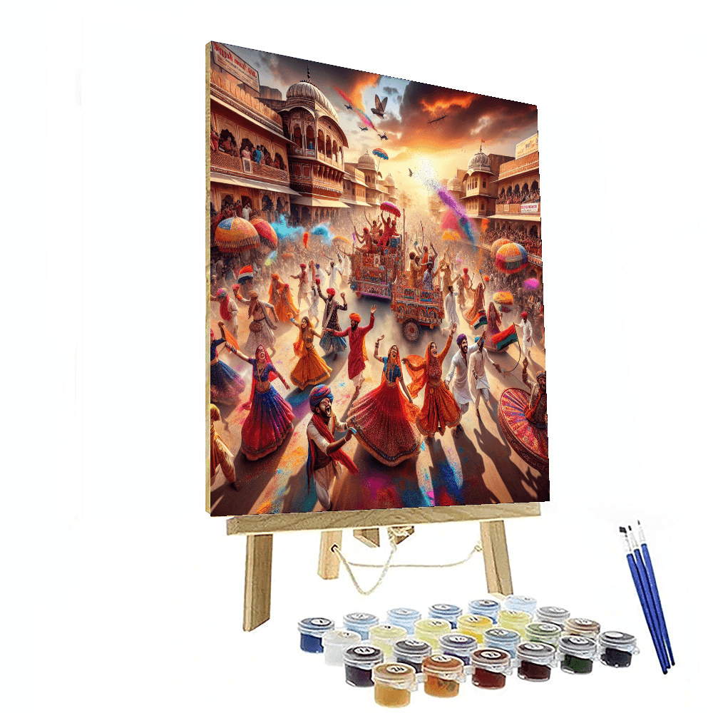 Carnival Of Colors - Jaipur, India Paint By Numbers
