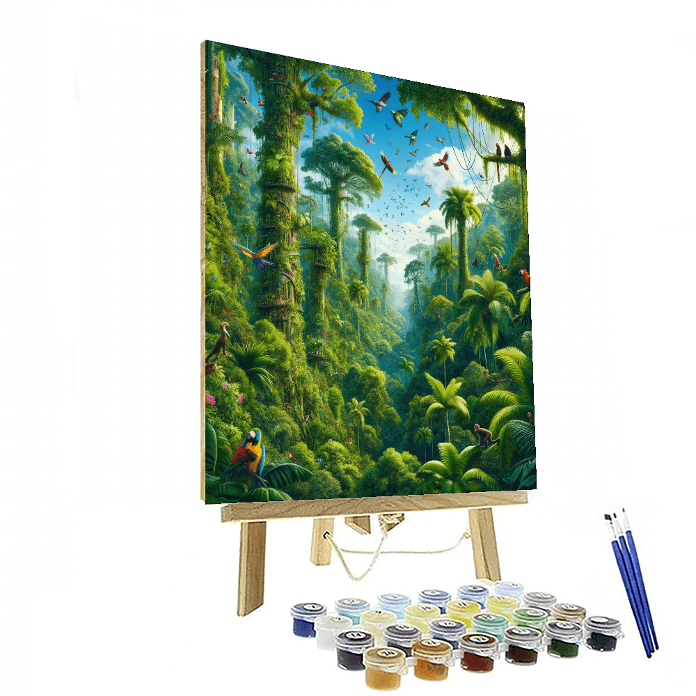 Tropical Rainforest Adventure - DIY Painting By Numbers Kit – Artistry Rack