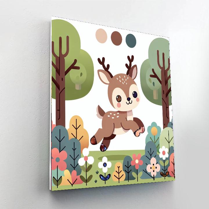 Dandy Deer Number Painting