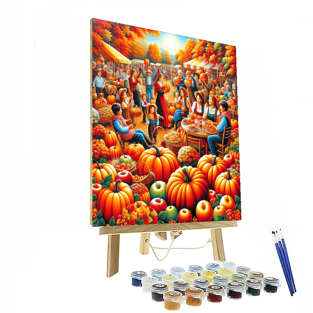 Joyful Harvest Festival Number Painting