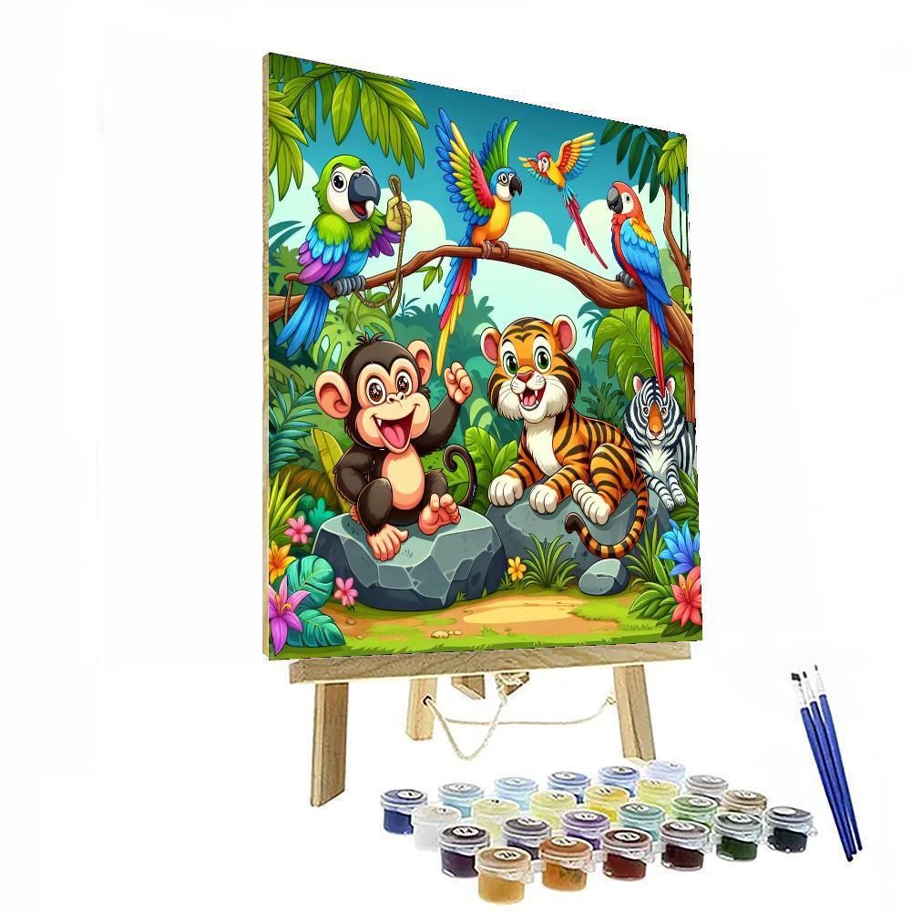 Jungle Friends Adventure DIY Paint By Numbers