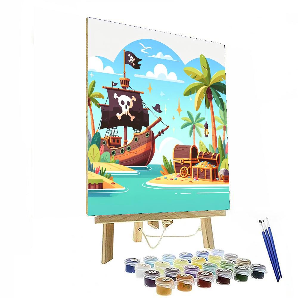 Treasure Island Escape Number Painting