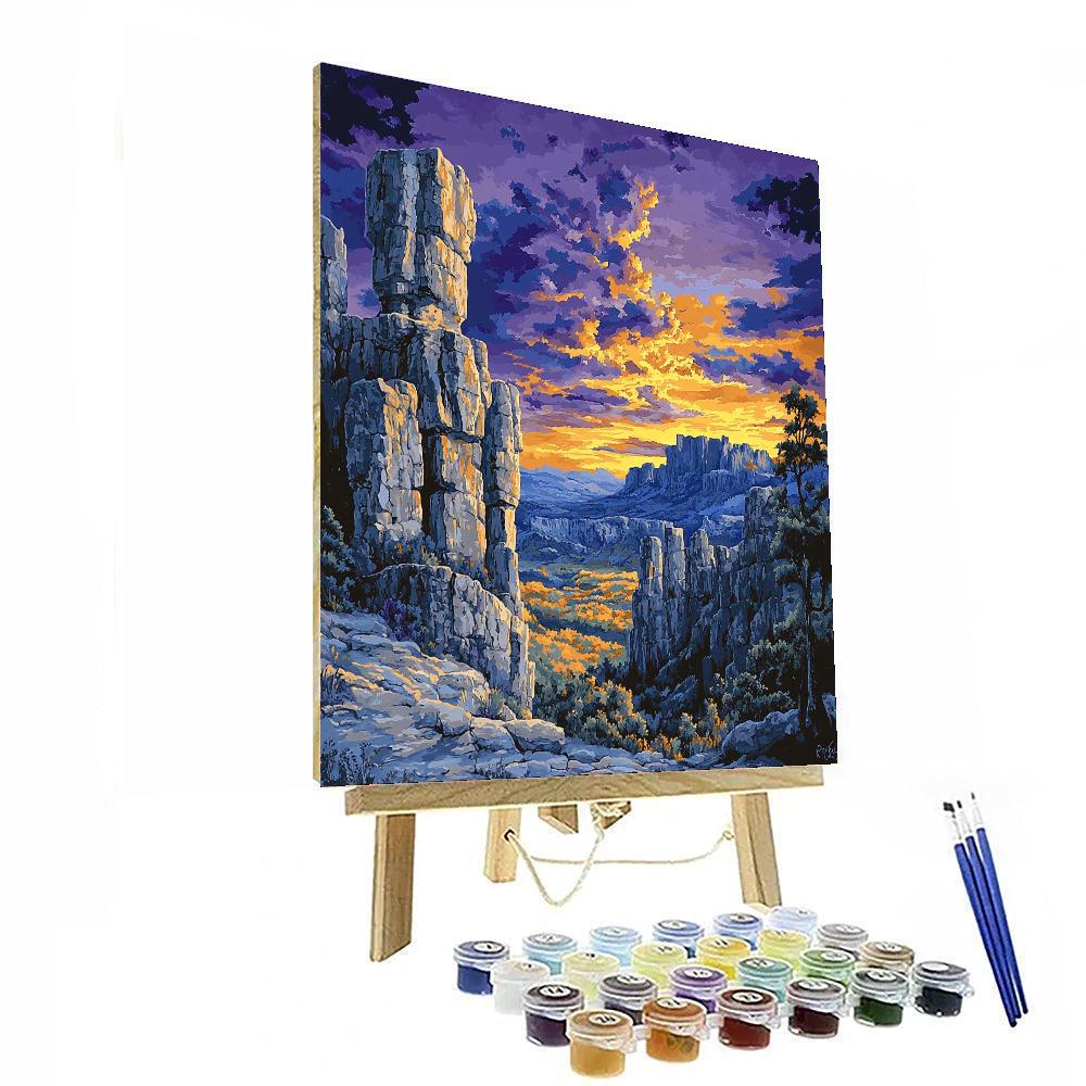Michelangelo Inspired Mystical Mountain Symphony  Numbered Painting Kits
