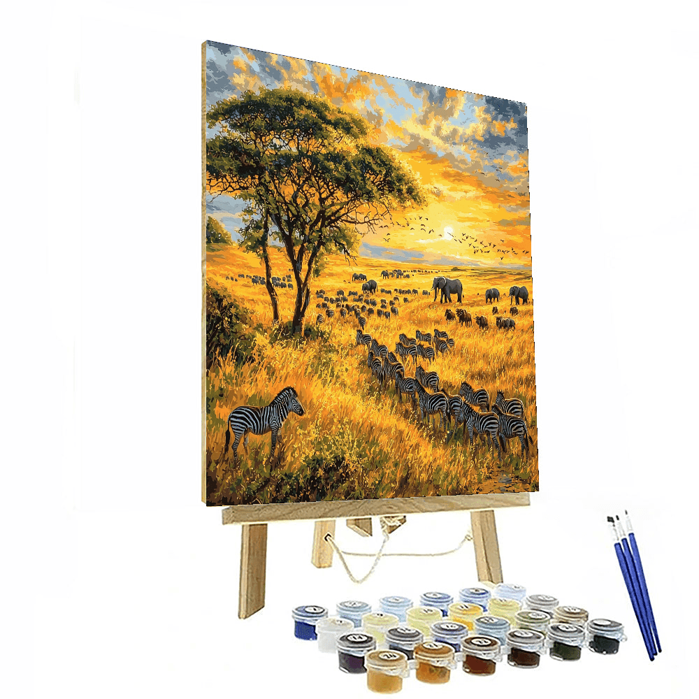 Serengeti National Park DIY Paint By Numbers