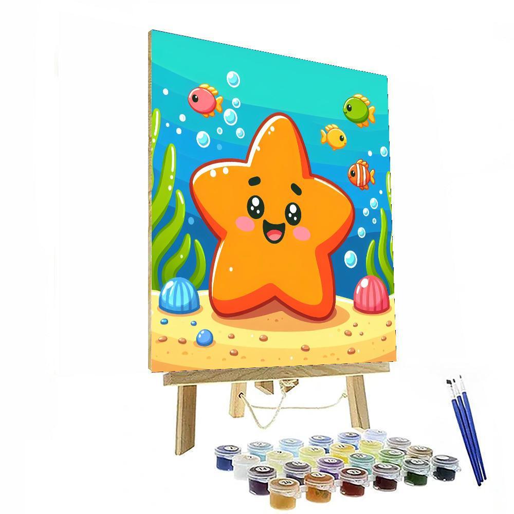 Cheerful Starfish Paint By Color