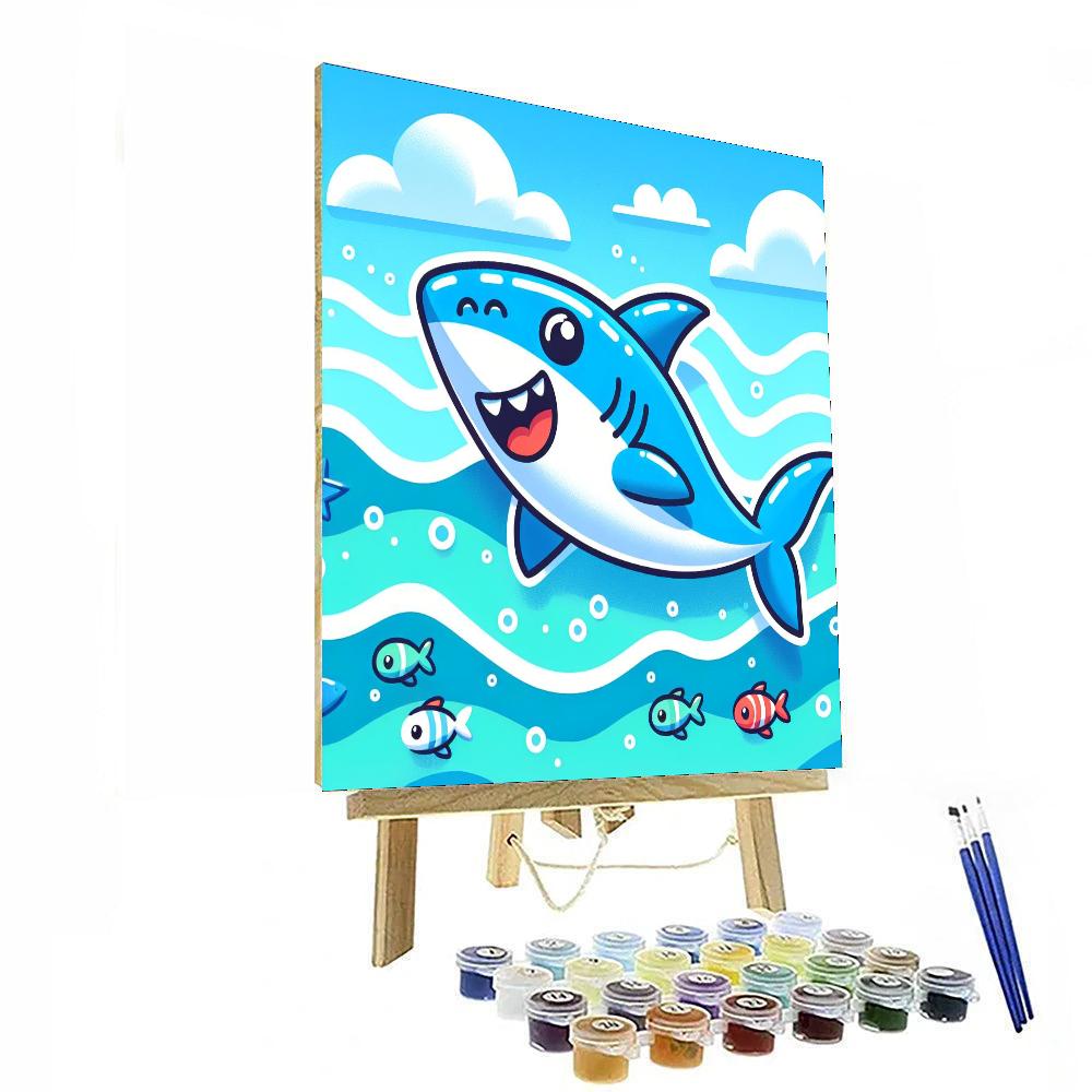 Funky Shark DIY Paint By Numbers