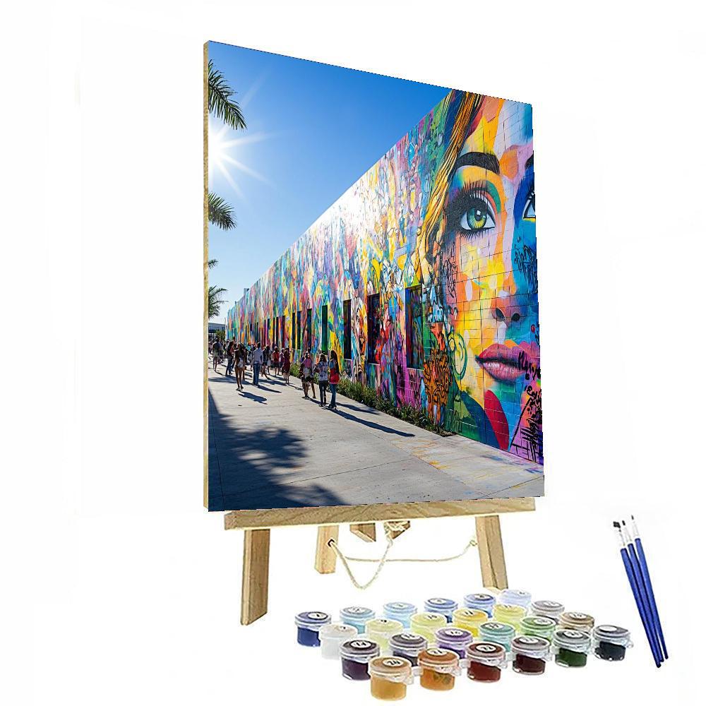 Street Art In Wynwood Paint By Color