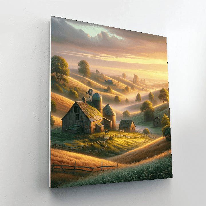 Rustic Country Morning Paint By Color