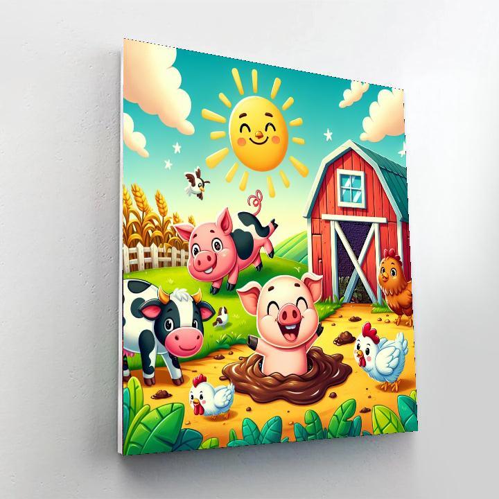 Sunny Farmyard Adventures Paint By Numbers Kits