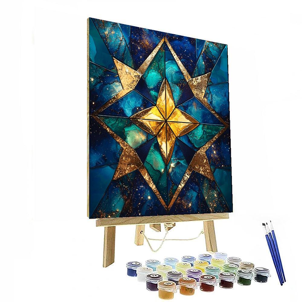 Paul Cézanne Inspired Cosmic Symmetry  Painting By Numbers Kit