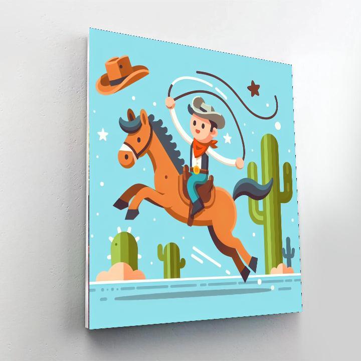 Wild West Rodeo Adventure Numbered Painting Kits