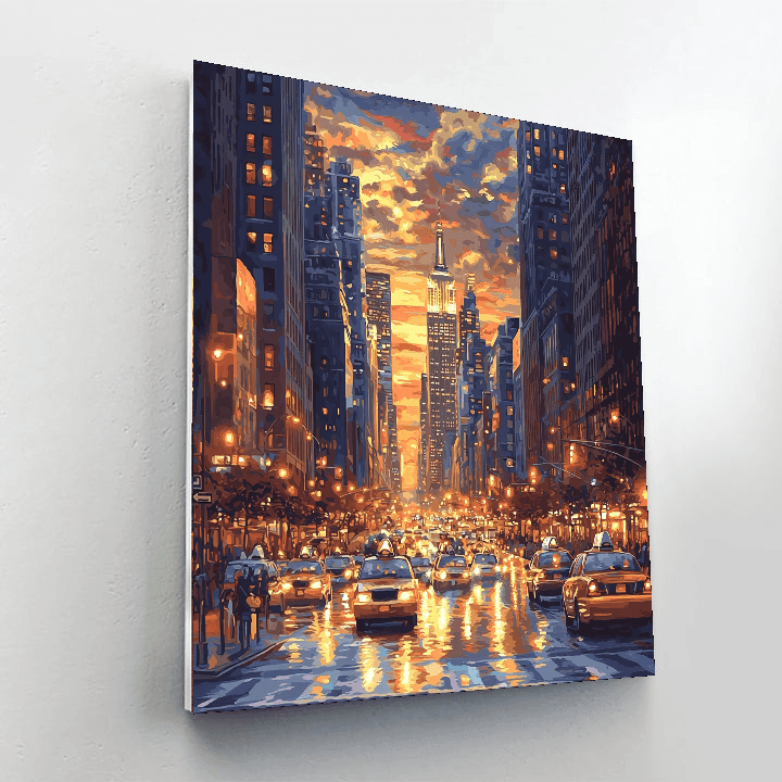 Edward Hopper Inspired Echoes Of The City  Paint By Numbers Art