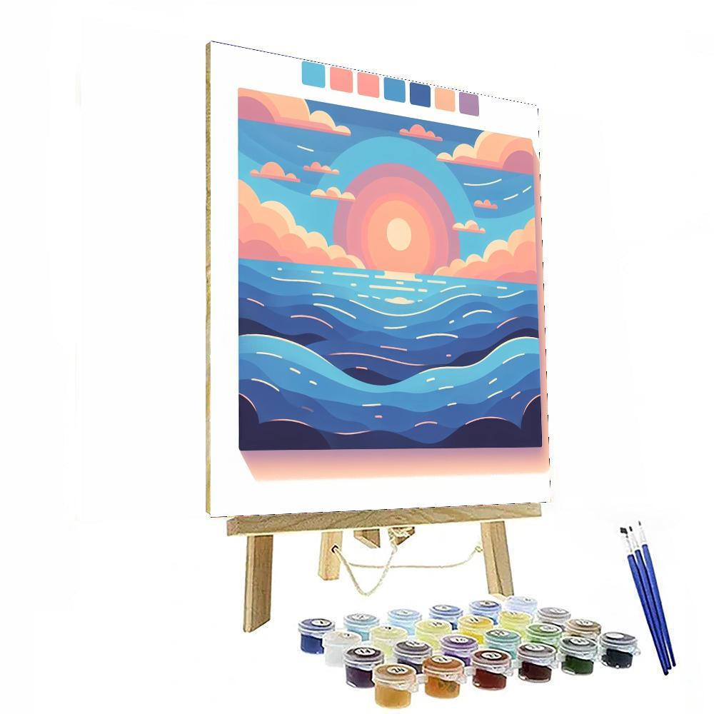 Seaside Sunsets Paint By Color