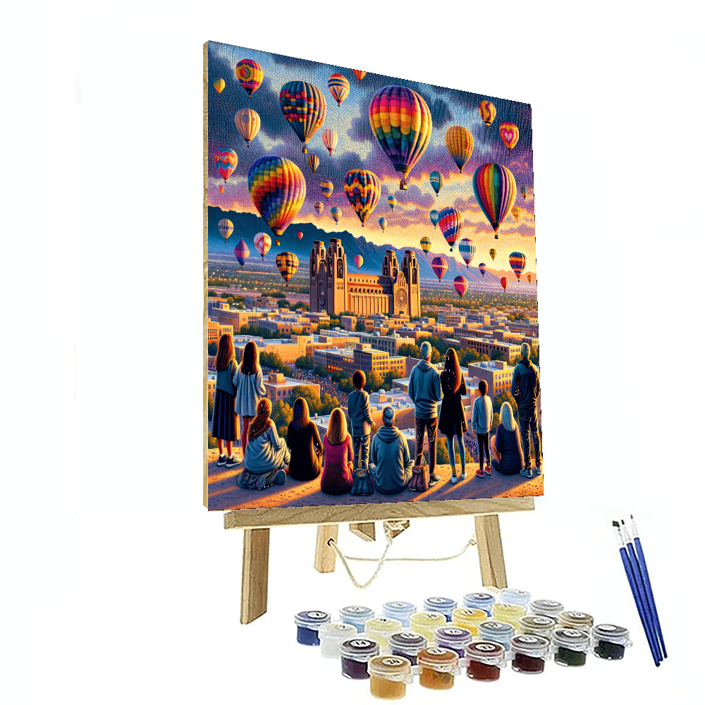 The International Balloon Fiesta Painting By Numbers Kit