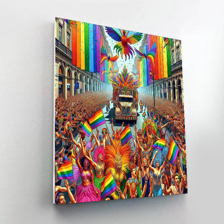 Pride Festival - São Paulo Paint By Numbers Art