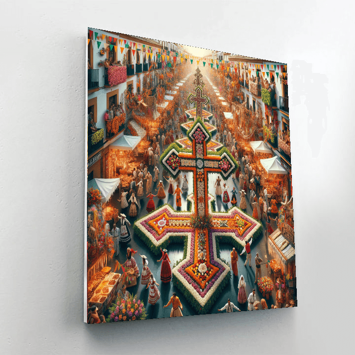 Fiesta De Las Cruces - Spain Number Painting
