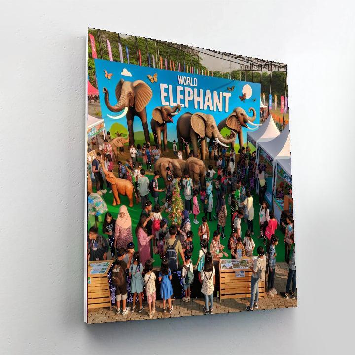 World Elephant Day Paint By Numbers