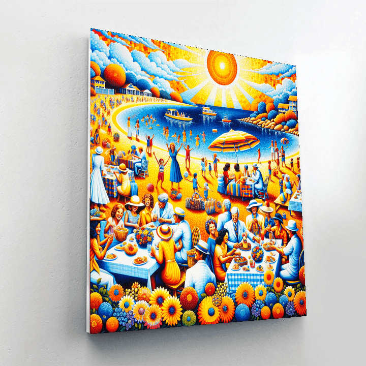 Joyful Summer Vibes Painting By Numbers Kit