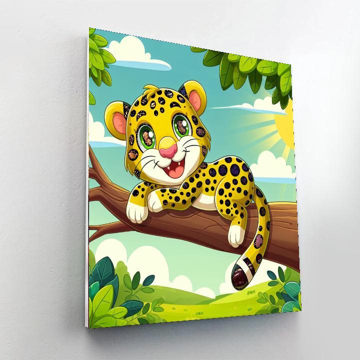 Lively Leopard DIY Paint By Numbers