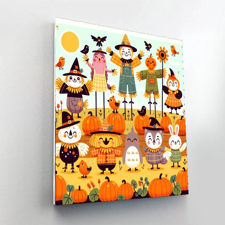 Pumpkin Patch Parade Painting By Numbers Kit