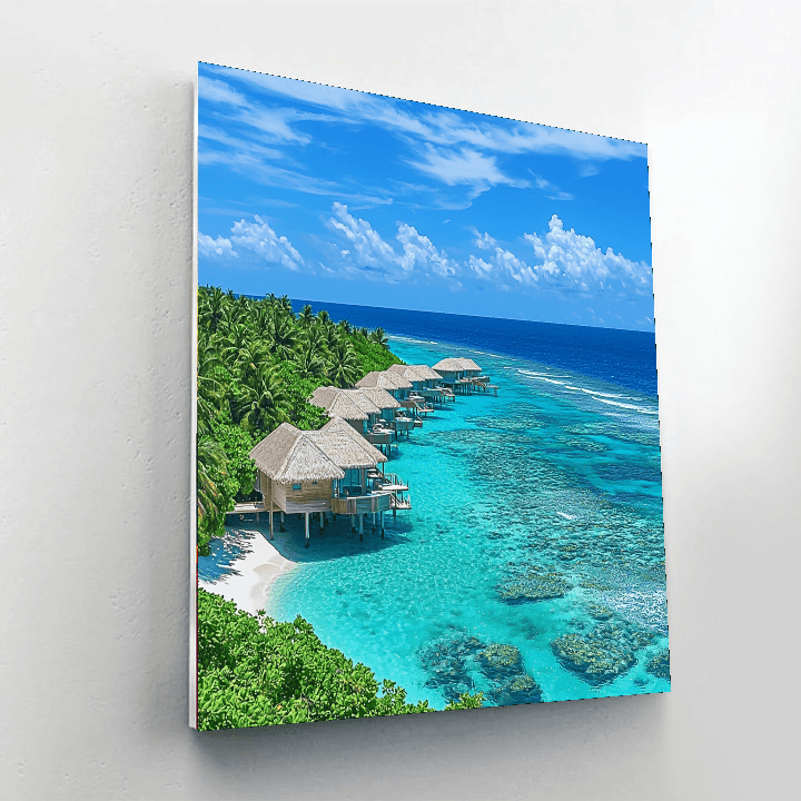 The Maldives - Indian Ocean DIY Paint By Numbers