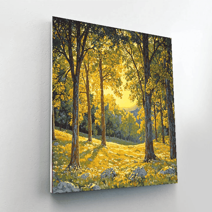 Maxfield Parrish Inspired Glimmering Groves  DIY Paint By Numbers