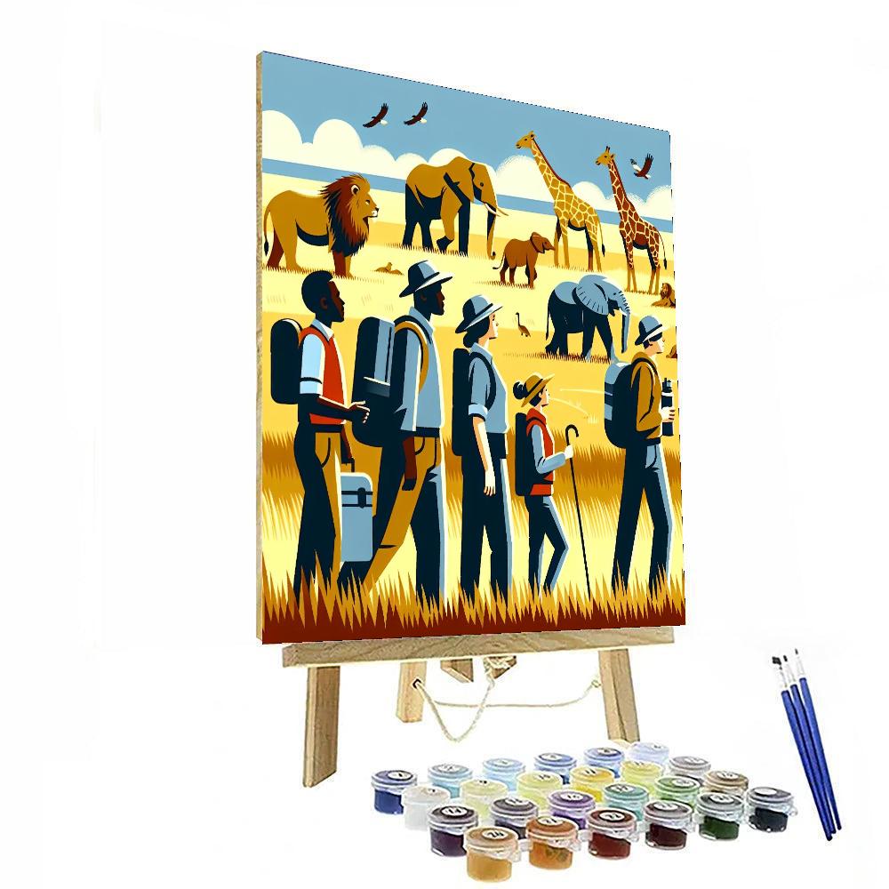 Savanna Wildlife Adventure Paint By Number