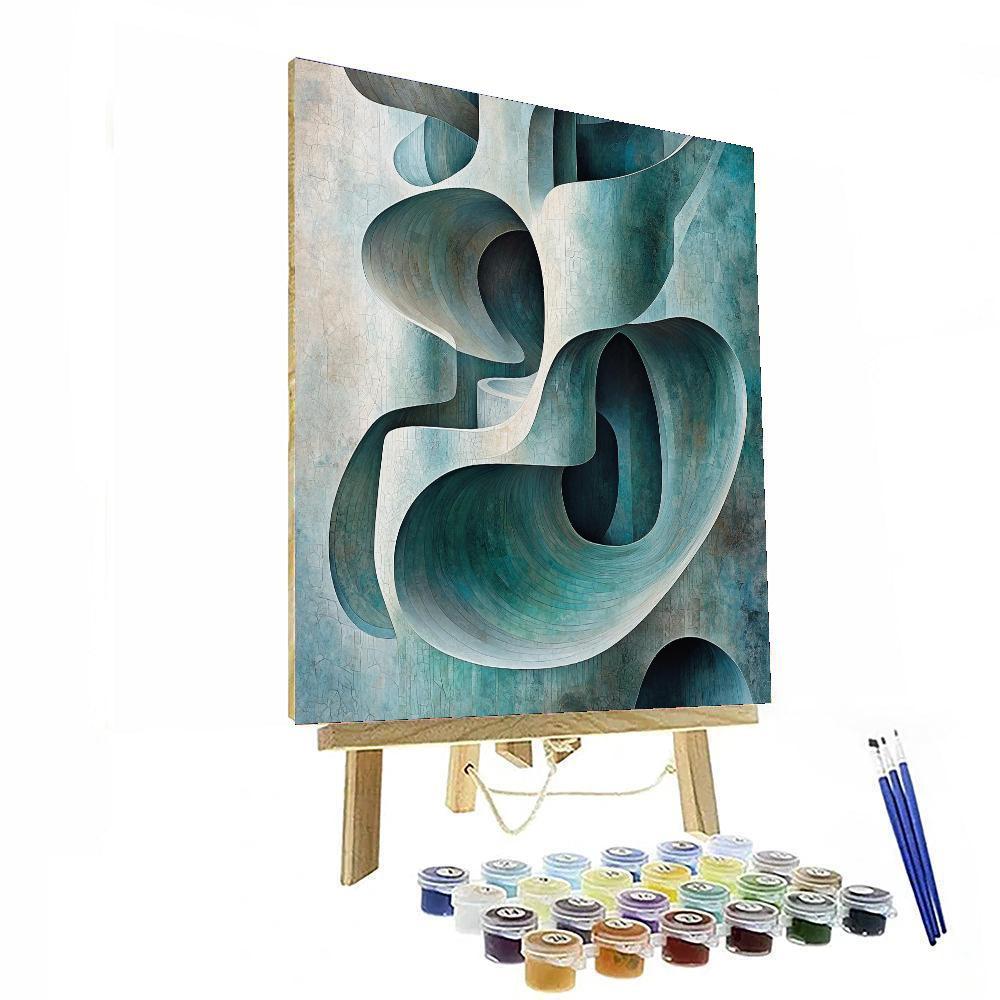 Michelangelo Inspired Serene Tranquility Of Nature  Paint By Color