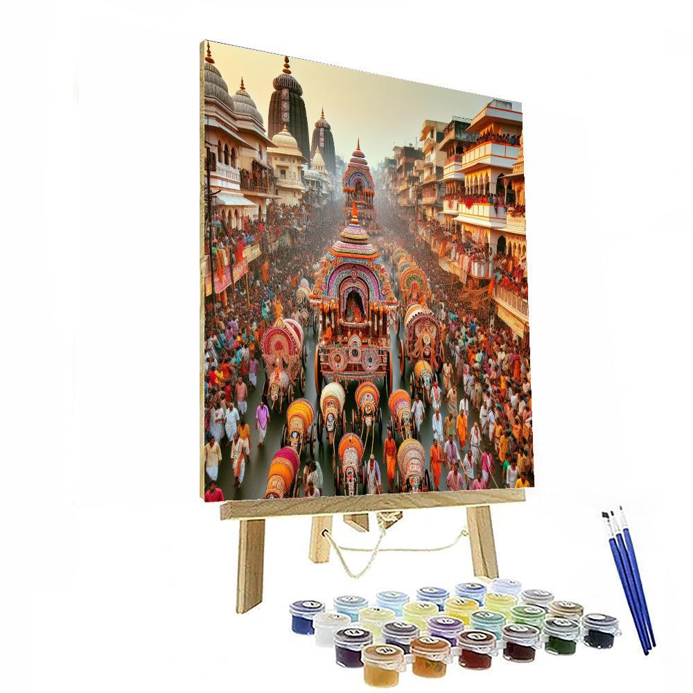 Rath Yatra Festival - India Numbered Painting Kits