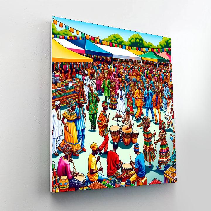 Odunde Festival Paint By Numbers Art