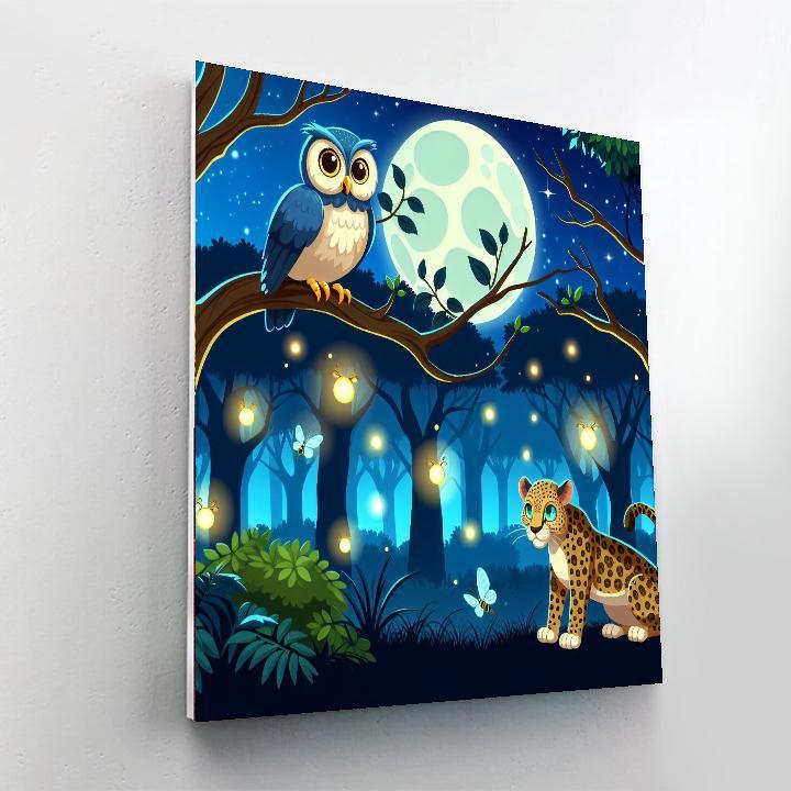 Mystic Night Safari Paint By Color