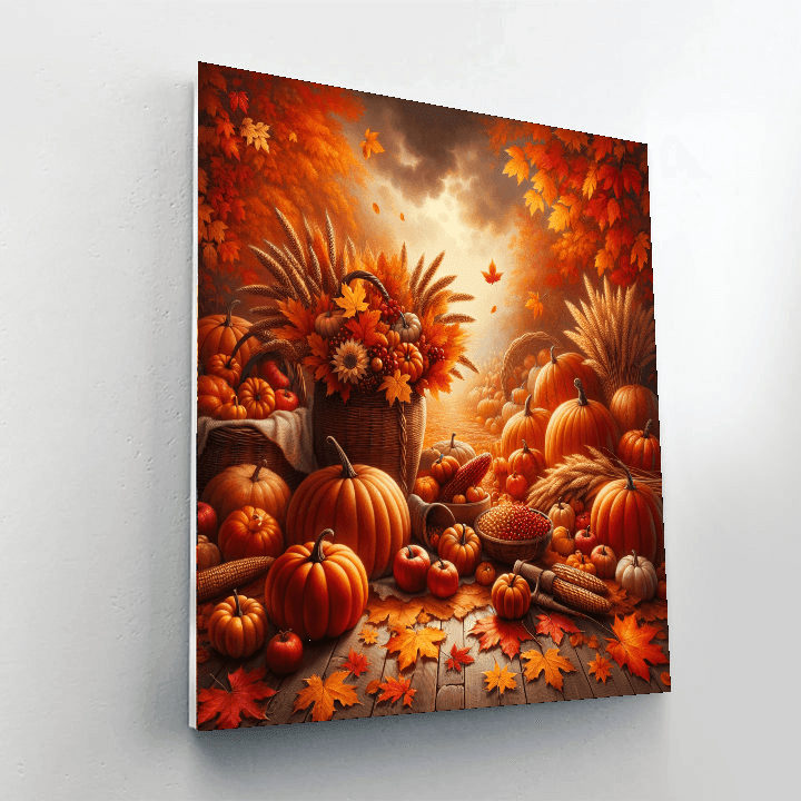 Fall Harvest Delight Number Painting