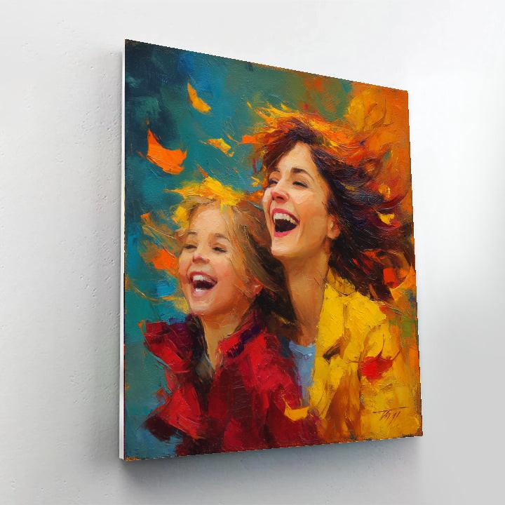 Joy Of Autumn Leaves Painting Number Kit