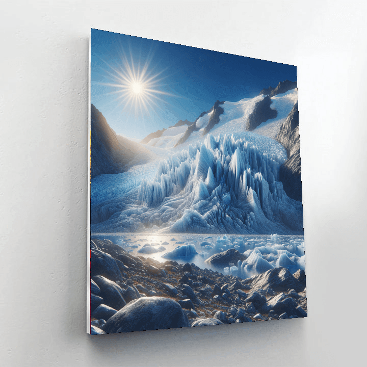 Glistening Glacier Painting Number Kit