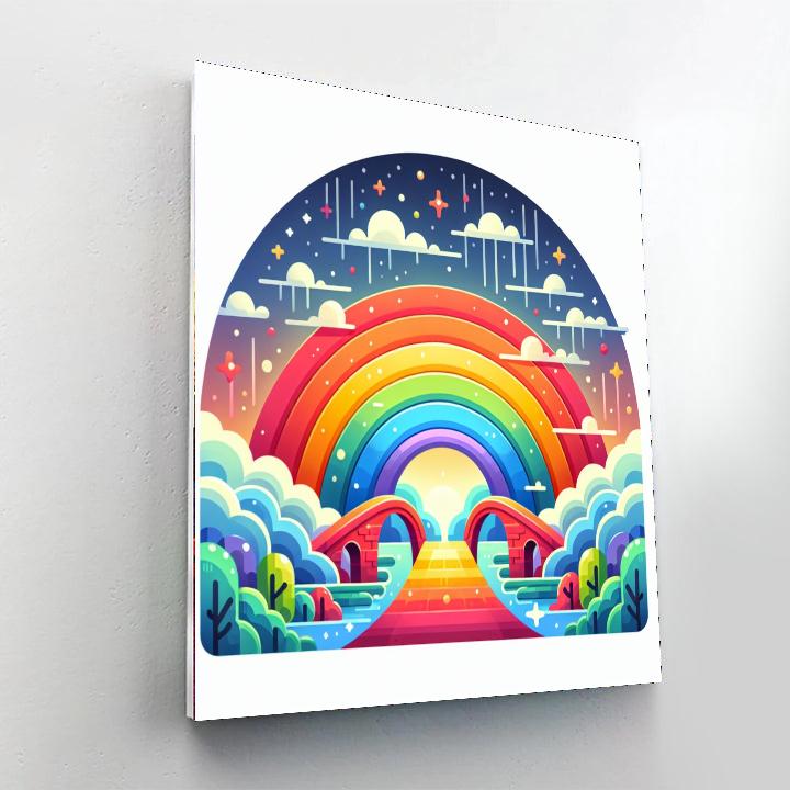 Rainbow Bridge To Dreams DIY Paint By Numbers