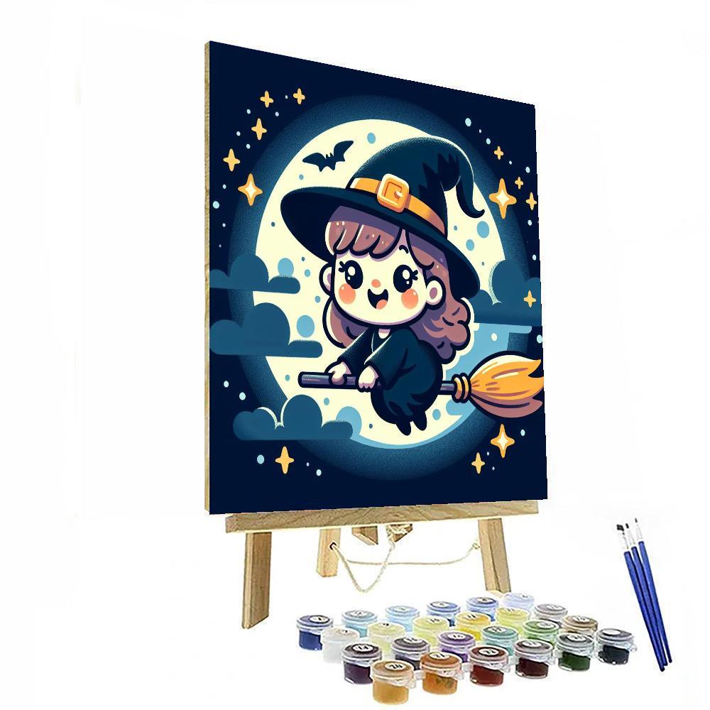 Charming Little Witch Paint By Numbers Kits