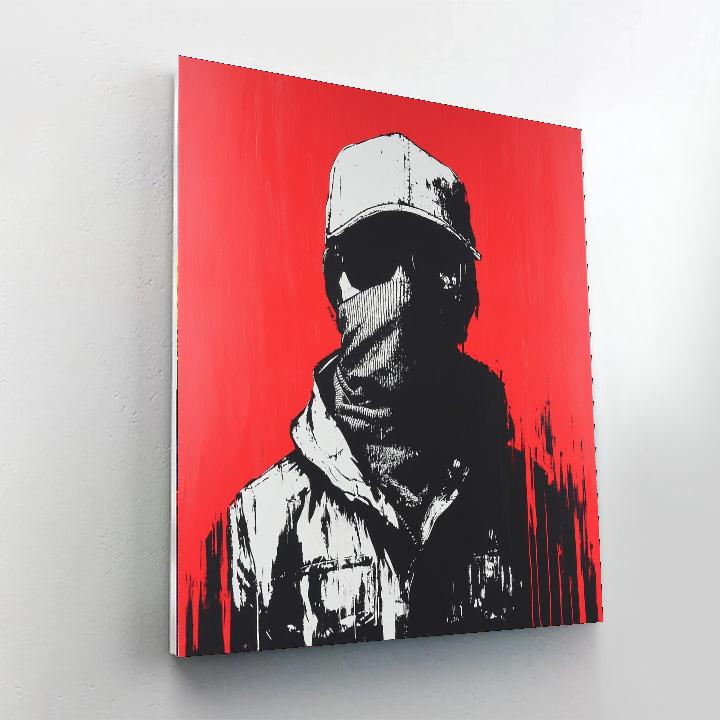 Banksy Inspired Whispers Of Revolution  DIY Paint By Numbers