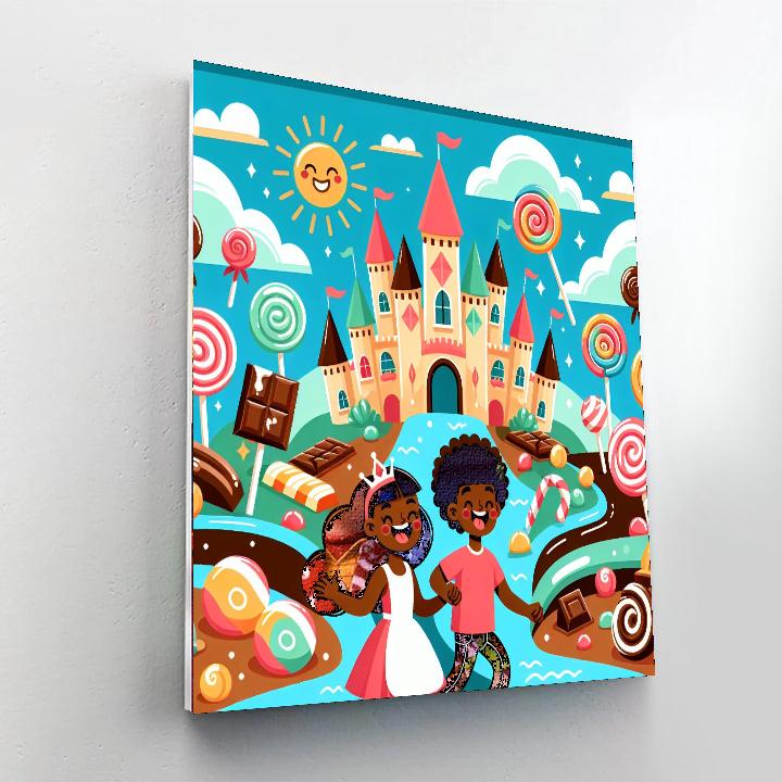 Adventure At The Candy Castle Paint By Numbers