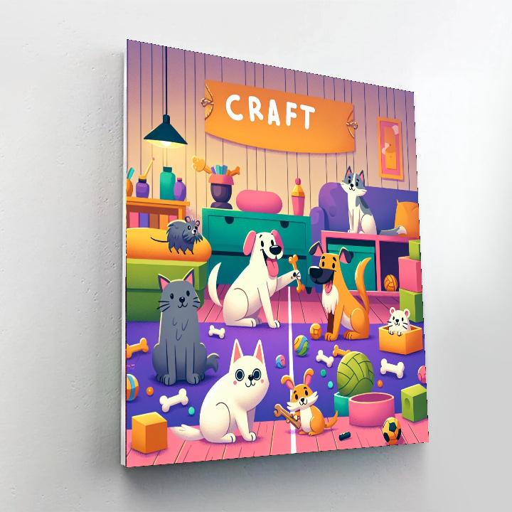 Paws And Claws Painting Number Kit