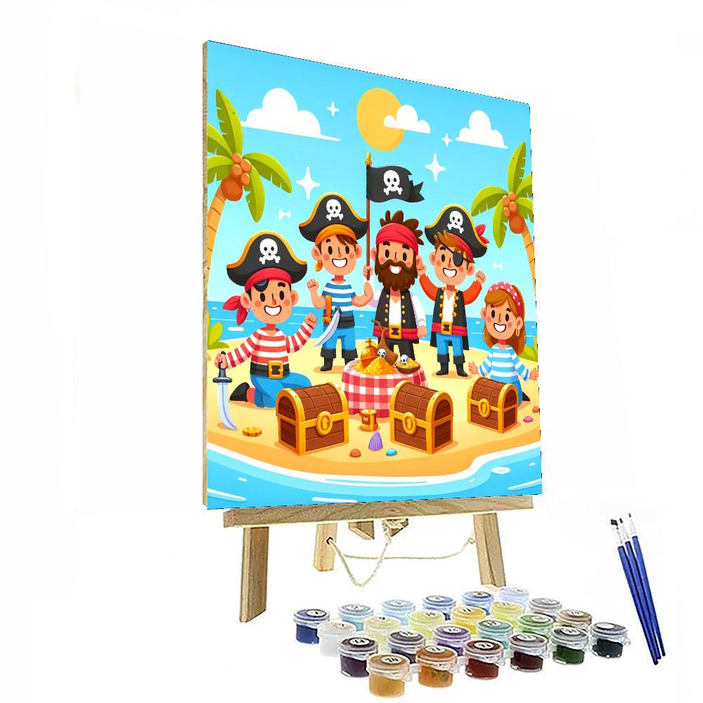Seaside Pirate Picnic Paint By Numbers